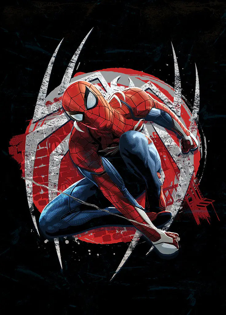 Spidey Ready metal poster artwork